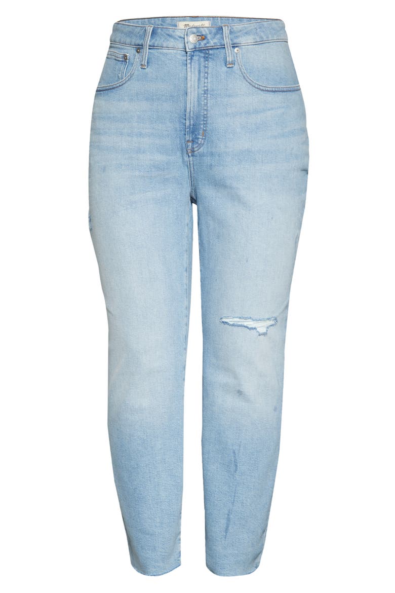 Curvy Perfect Worn-In Jeans, Alternate, color, COFFEY