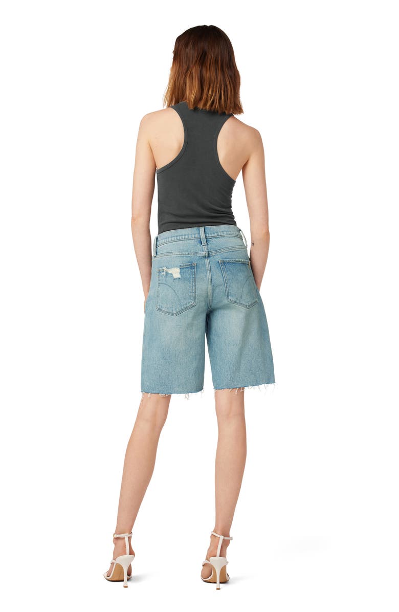 Joe's The '90s Raw Hem High Waist Denim Bermuda Shorts, Alternate, color,