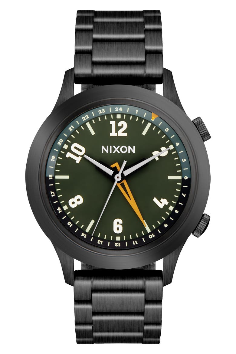 Drifter 40 Watch, 40mm, Alternate, color, GUNMETAL / KOBU GREEN