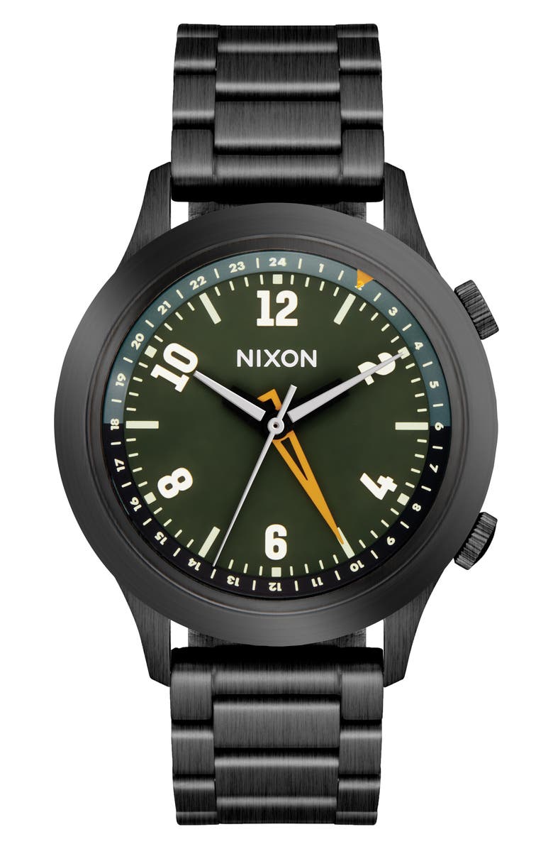 Nixon Drifter 40 Watch, 40mm, Alternate, color, Gunmetal / Kobu Green