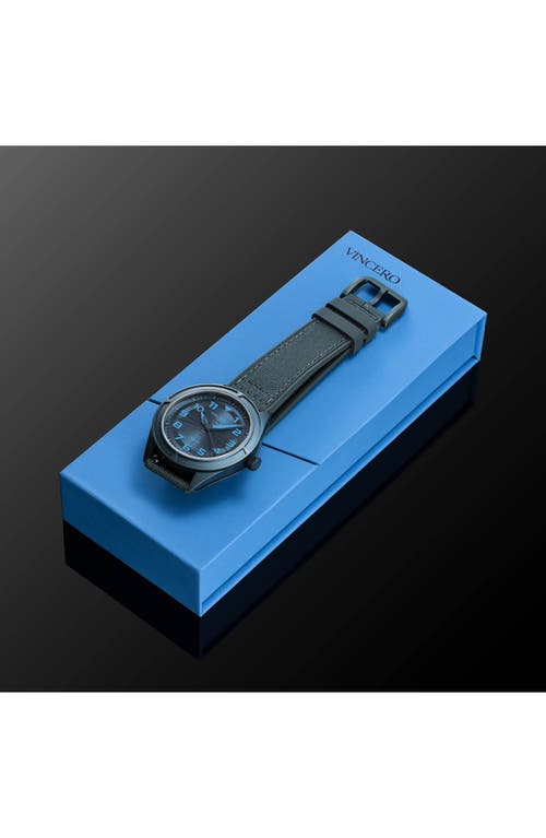 Vincero The Stratos Titanium Solar Webbing Strap Watch, 41mm