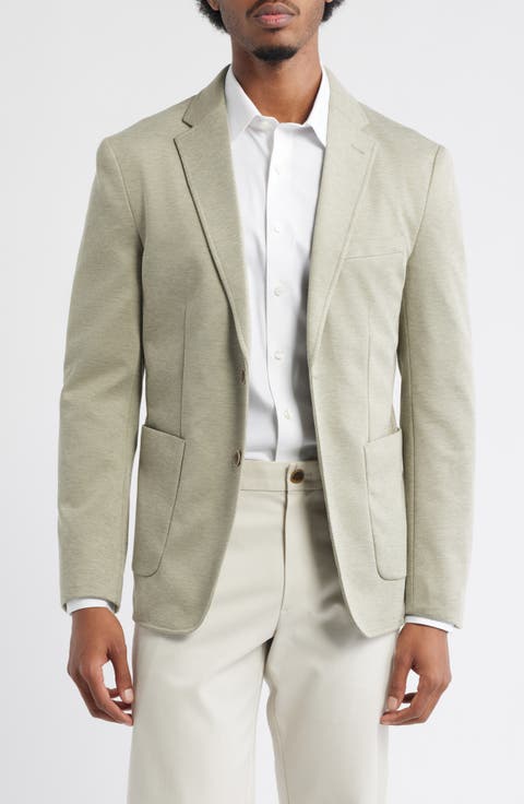 Heathered Stretch Twill Sport Coat (Regular, Short, Big & Long)