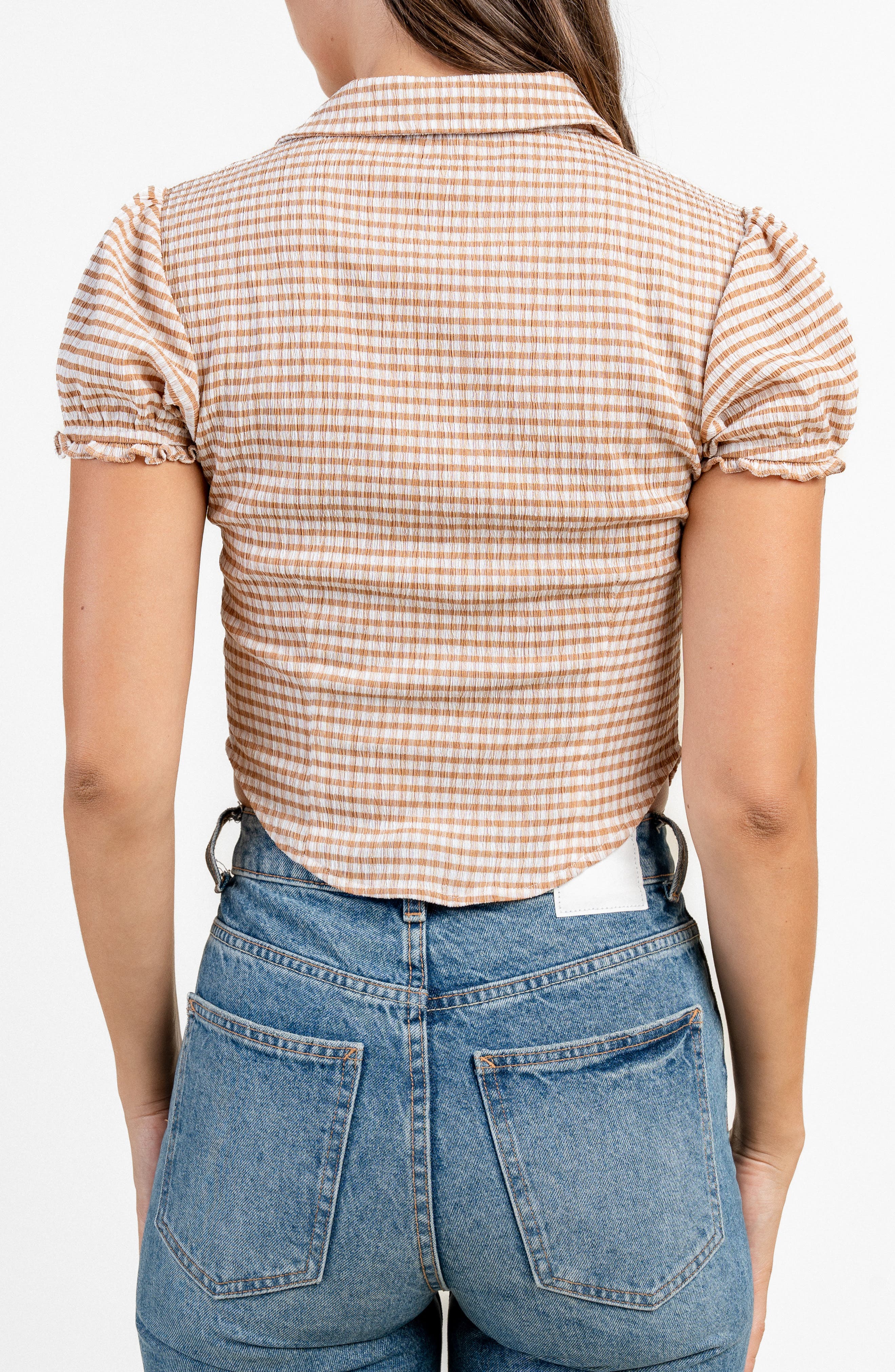 Textured Gingham Top - image 2