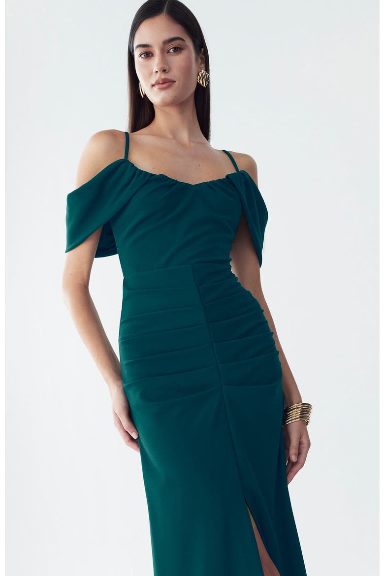 Ida Maxi Dress, Alternate, color, Emerald