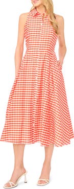 Ted Baker Demeter Sleeveless Gingham Midi Dress