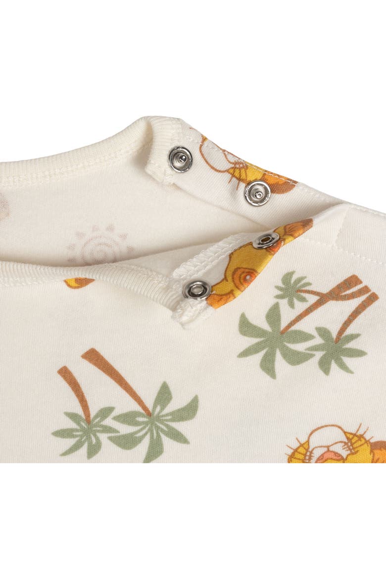 Lion King Simba French Terry 2-Piece T-Shirt and Shorts Set, Alternate, color, Simba Cream Sage