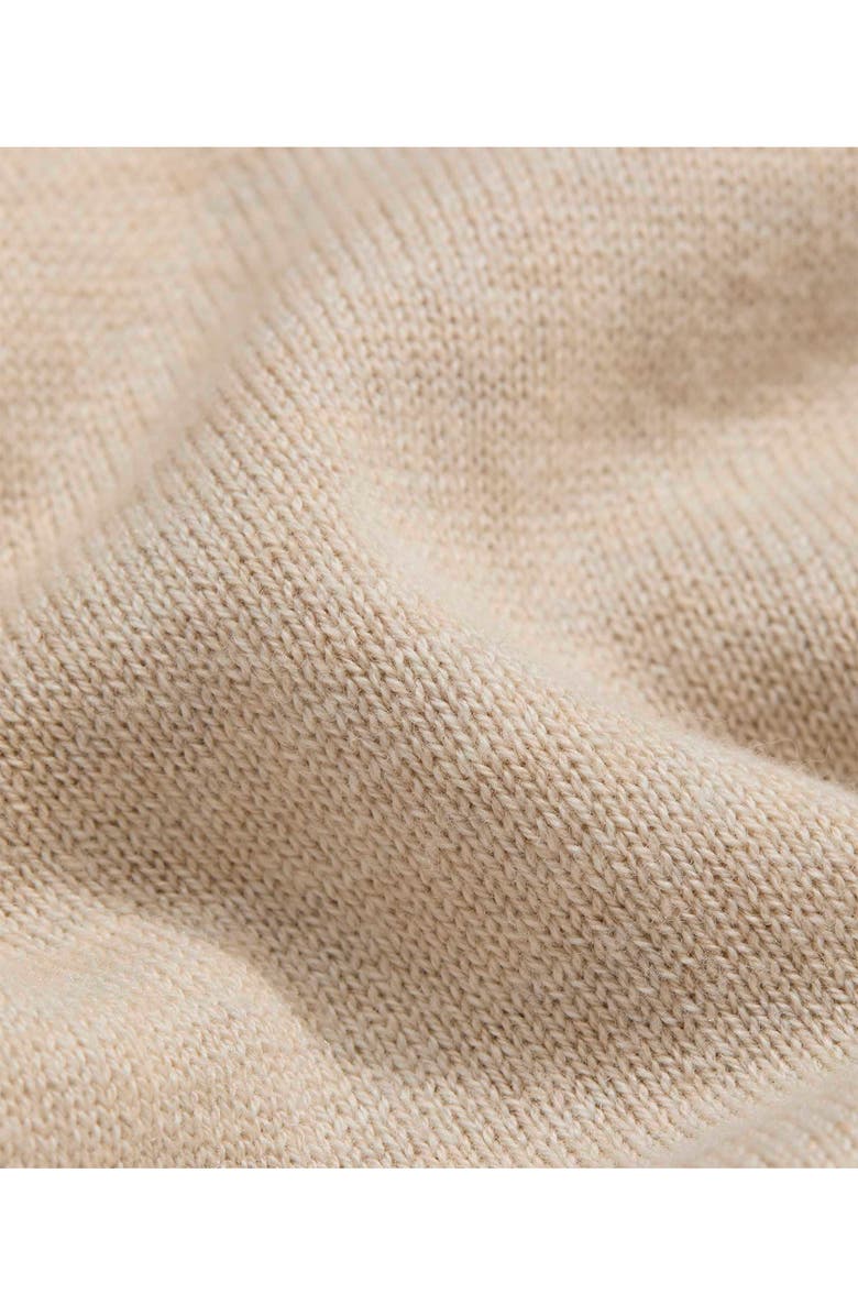 vineyard vines Boathouse Quarter Zip Merino Wool & Cotton Pullover, Alternate, color, 