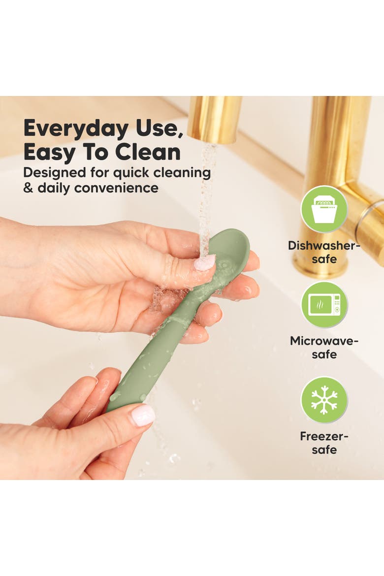 3-Pack Prep Baby Spoons, Alternate, color, Sage