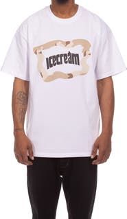 ICECREAM Taupe Cotton Graphic T-Shirt