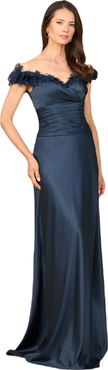 LARA New York Off Shoulder Satin Gown