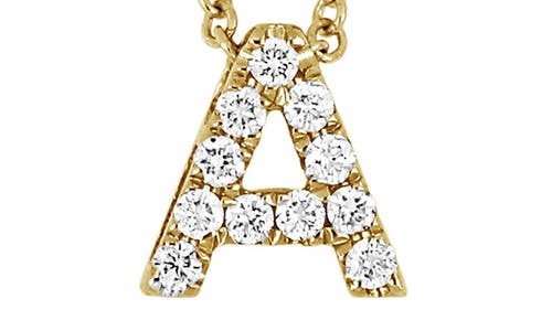 Bony Levy 18k Gold Pavé Diamond Initial Pendant Necklace In 18k Yellow Gold - A