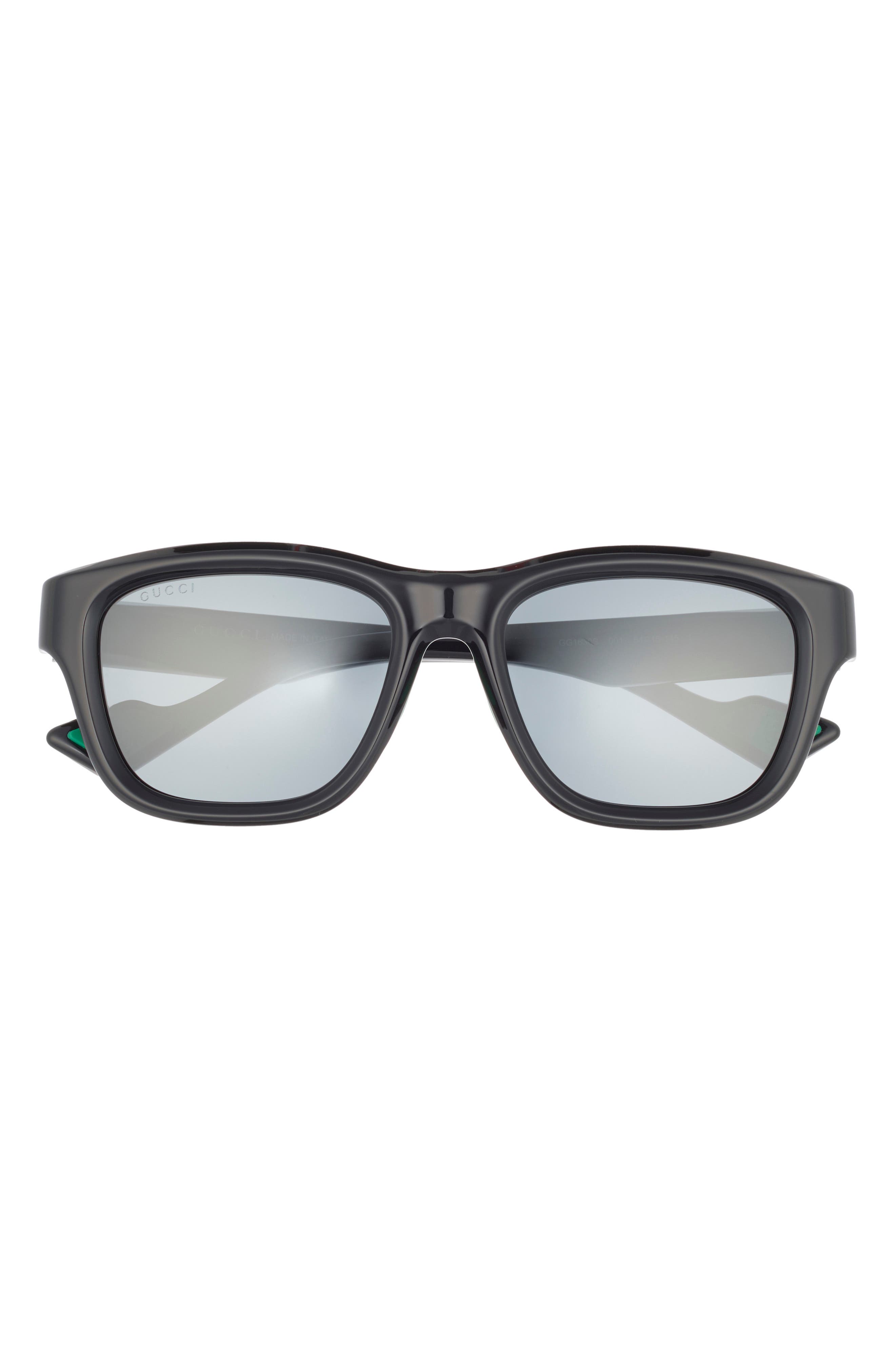 Gucci 54mm Mirrored Square Sunglasses
