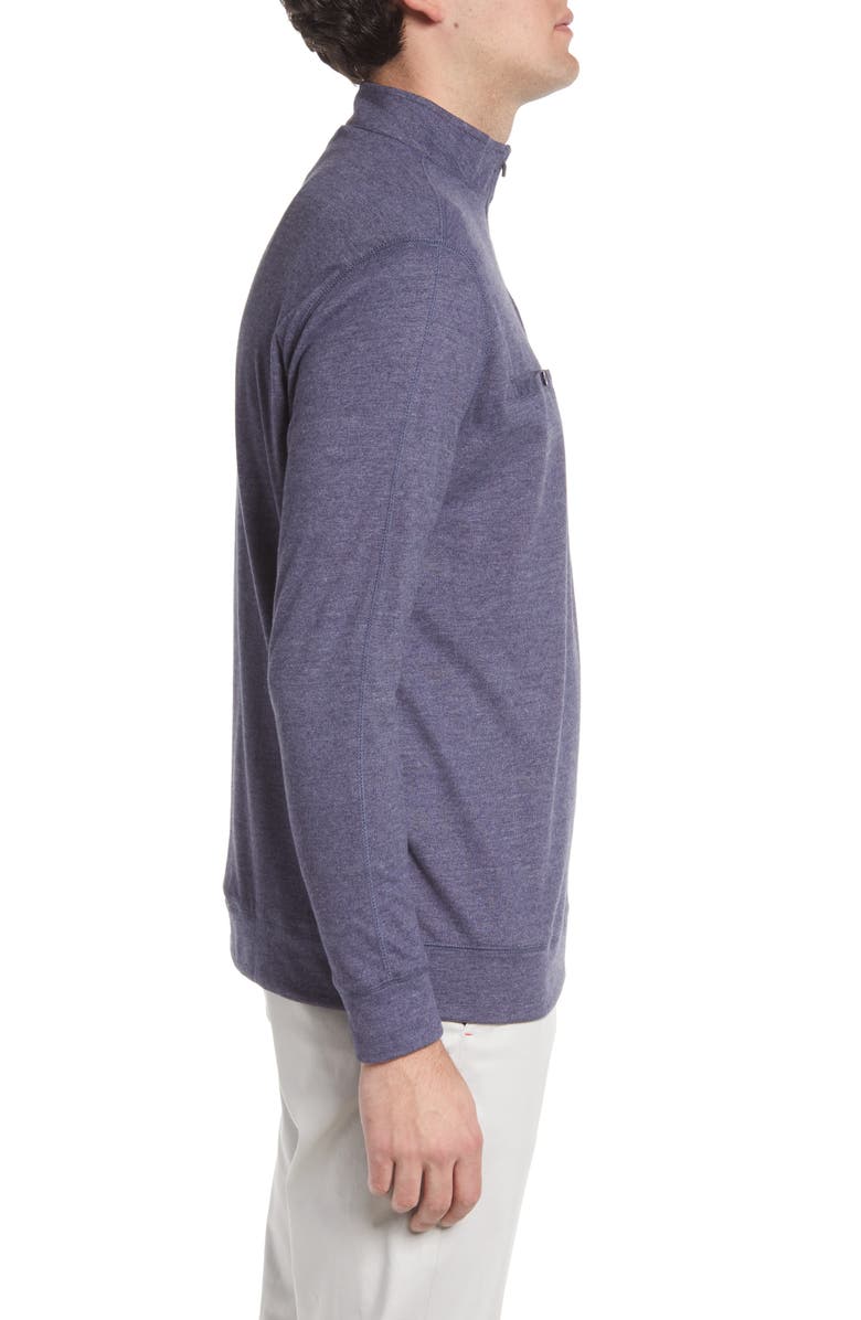 Black Clover Men's Clyde Quarter Zip Performance Pocket Pullover, Alternate, color, 