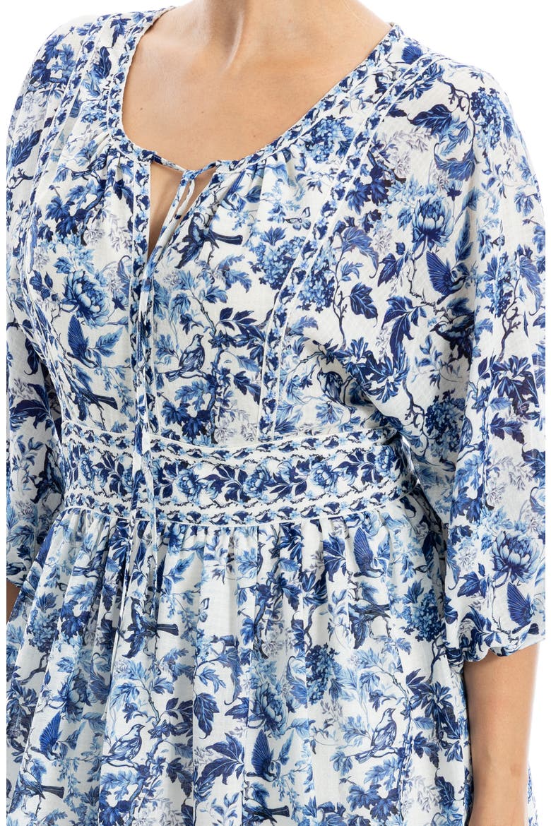 Puff Sleeve Minidress, Alternate, color, BLUE