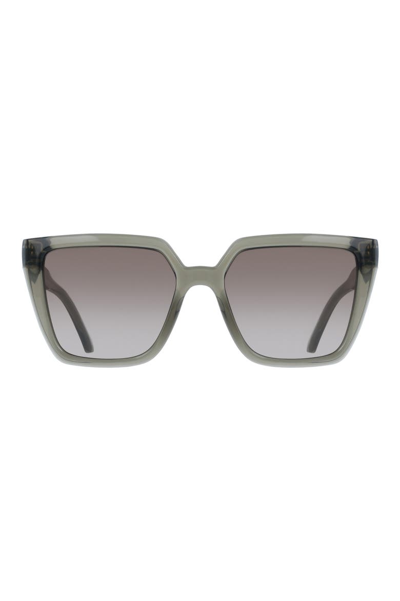 54mm Modified Rectangular Sunglasses, Main, color, TRANSPARENT KHAKI