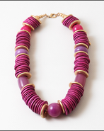 Erin McDermott Jewelry Saturday Plans Purple Beaded Necklace
