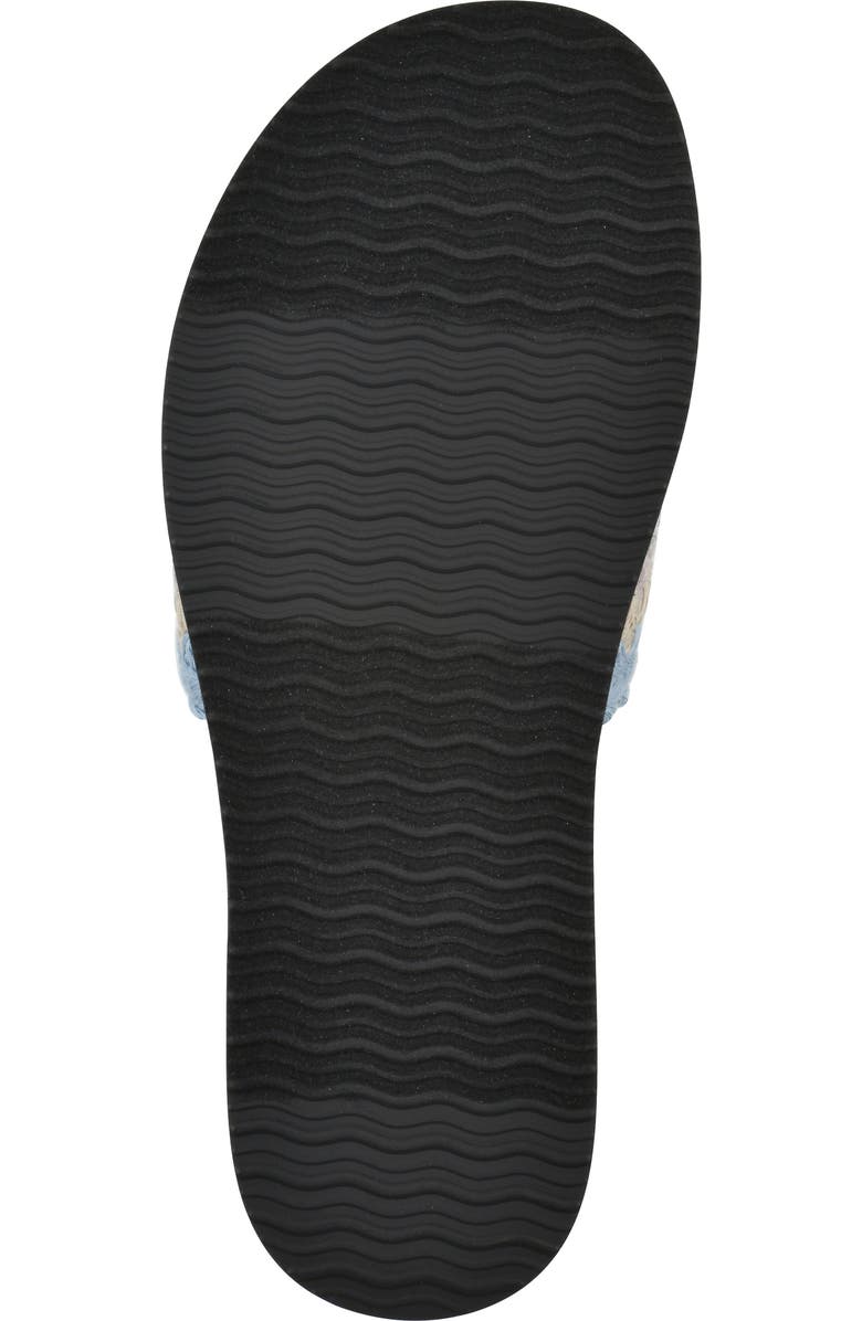 CLIFFS BY WHITE MOUNTAIN Maxim Slide Sandal, Alternate, color, Dusty Teal Lavender Fabric