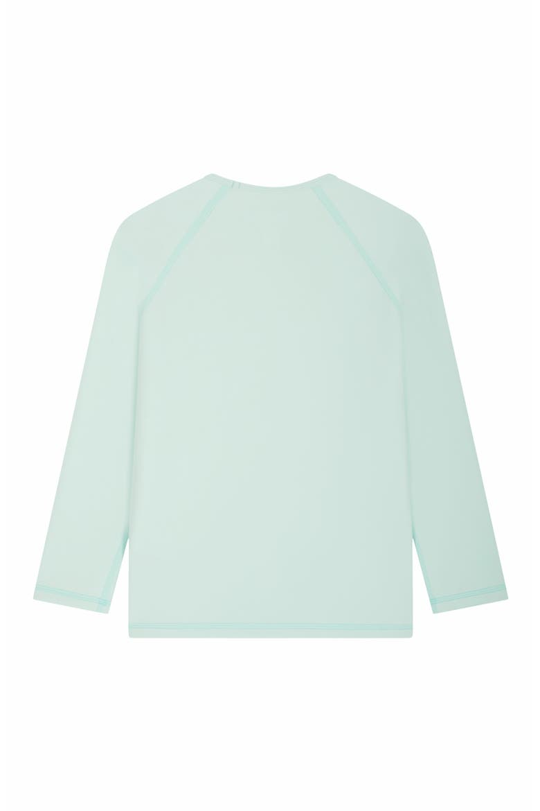 Kids' Solid Long Sleeve Rashguard, Alternate, color, CELADON