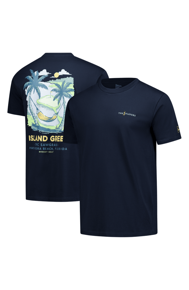 Breezy Golf Men's Breezy Golf Black THE PLAYERS The Island Green T-Shirt, Main, color, Black