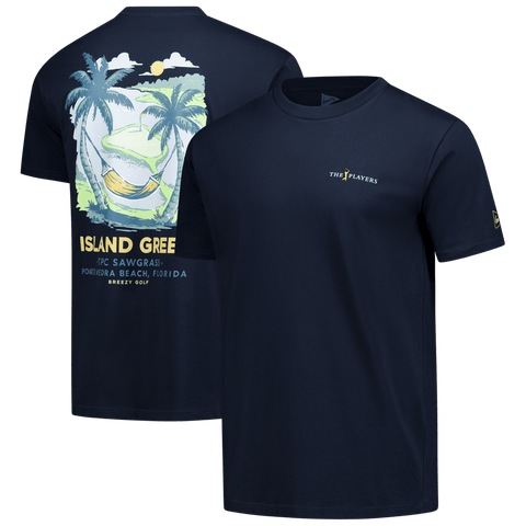 Men's Breezy Golf Black THE PLAYERS The Island Green T-Shirt
