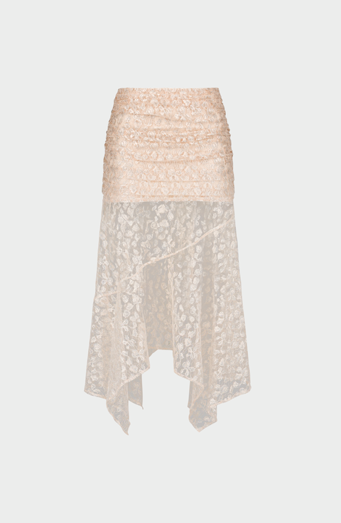 Metallic Lace Skirt