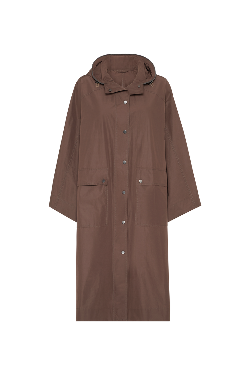 Brunello Cucinelli Parka with monili, Main, color, Pine Cone Brown