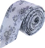 Trafalgar Big & Tall Florian Silk Novelty Necktie
