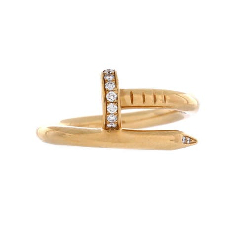 Juste un Clou Ring 18K Yellow Gold and Diamonds