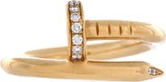 Pre-Owned Cartier Juste un Clou Ring 18K Yellow Gold and Diamonds