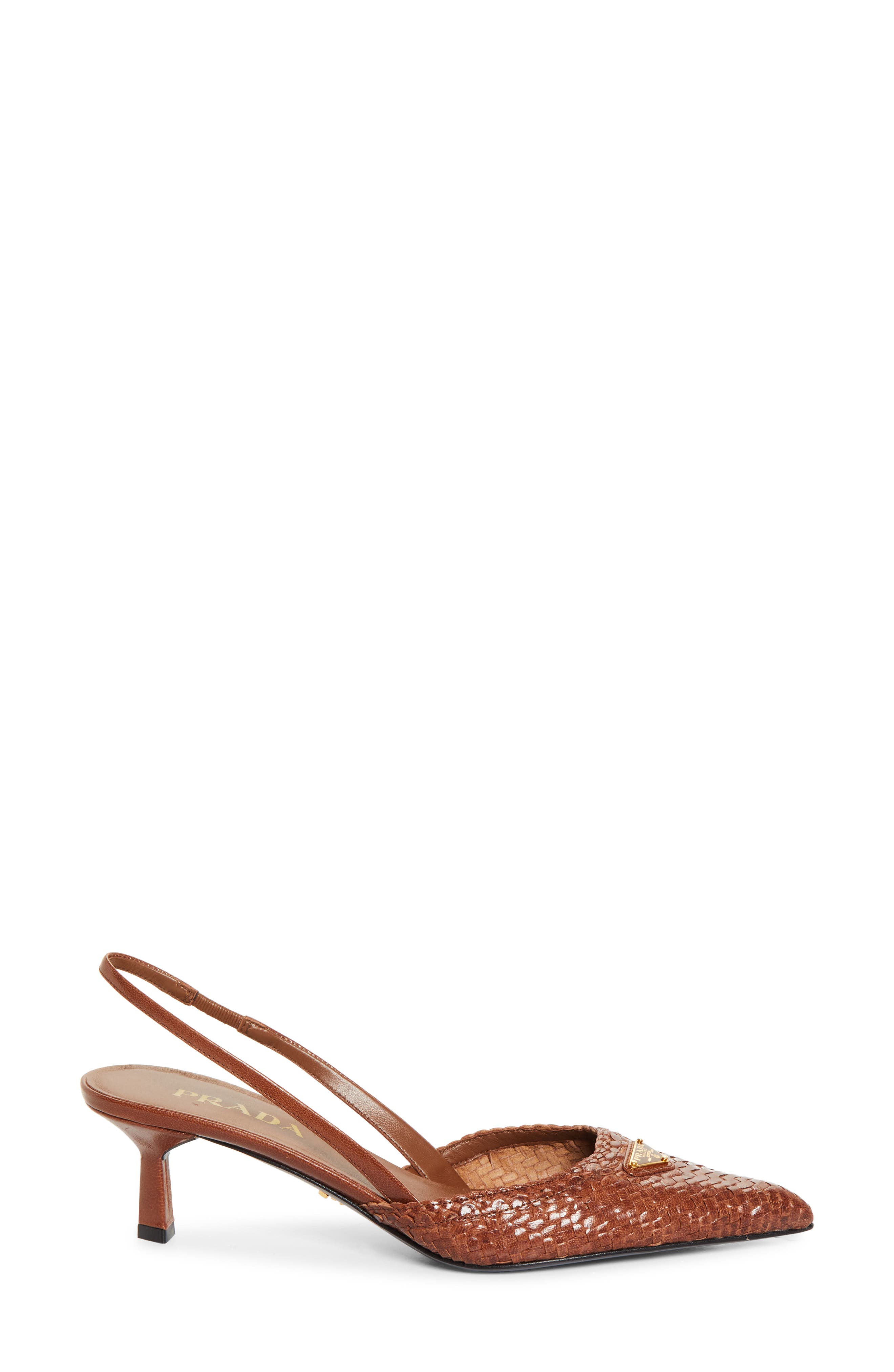 Woven Slingback Sandal, Alternate, color, COGNAC