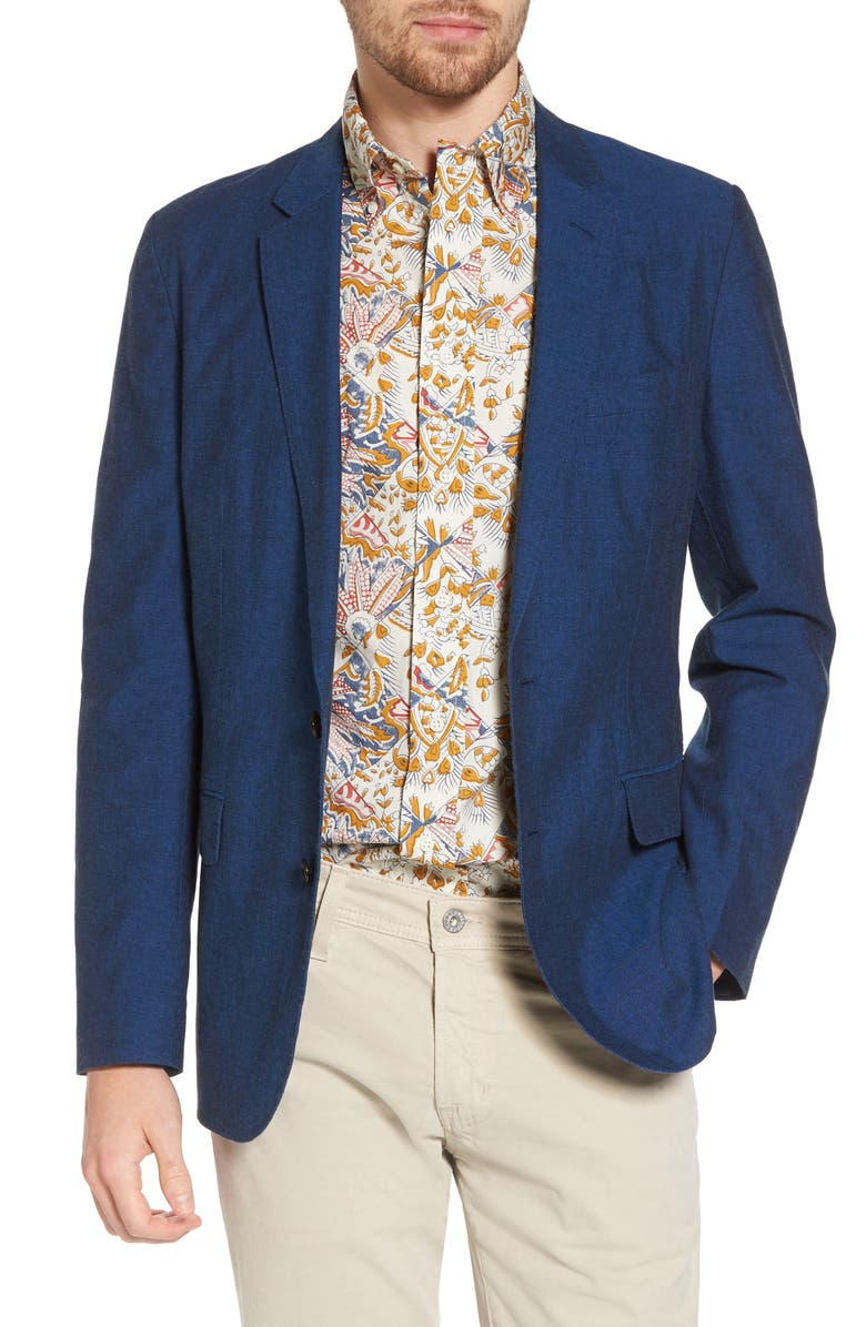 J.Crew Ludlow Cotton & Linen Blazer, Main, color,