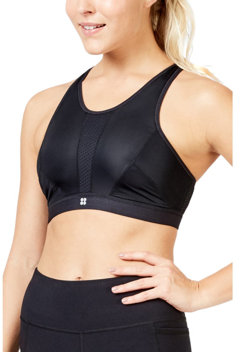 High Intensity Running Bra, Main, color, BLACK