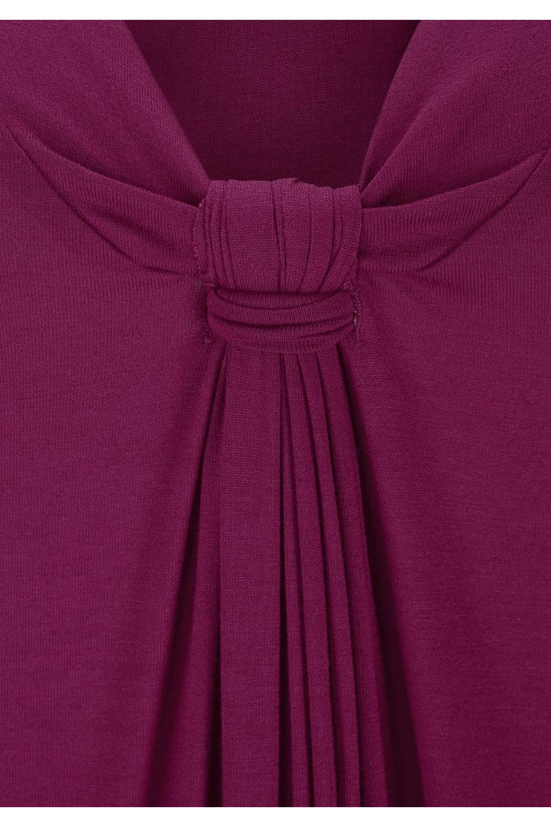 Knot Detail Dress, Alternate, color, Wine