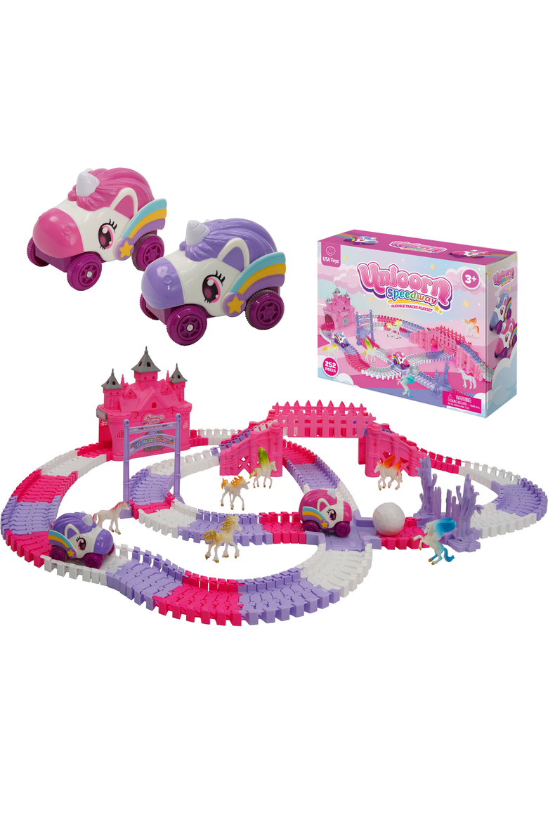 Unicorn Speedway Tracks  - 252pc, Main, color, Multi Color