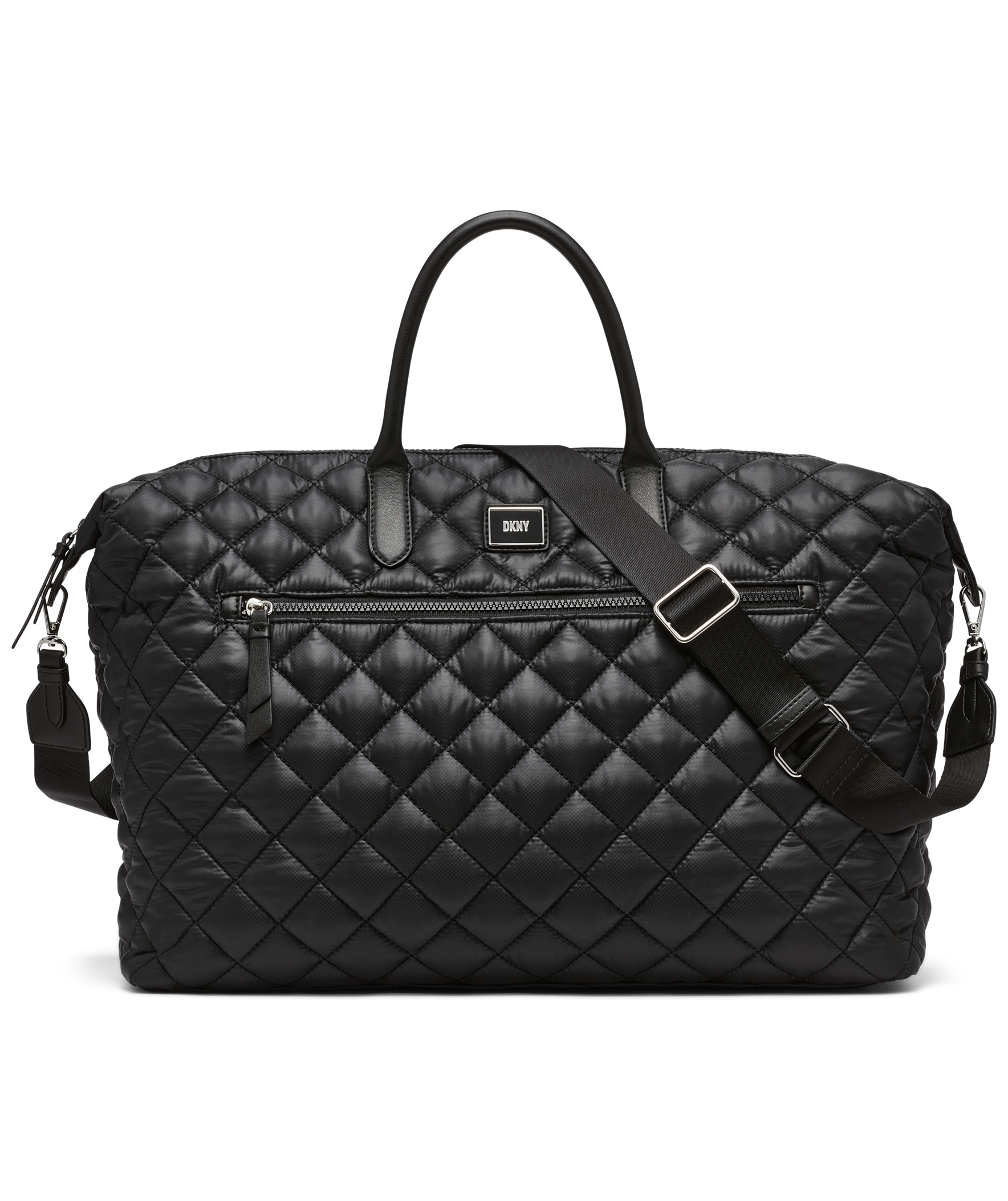 DKNY Lyla Weekender, Main, color, Black/Black
