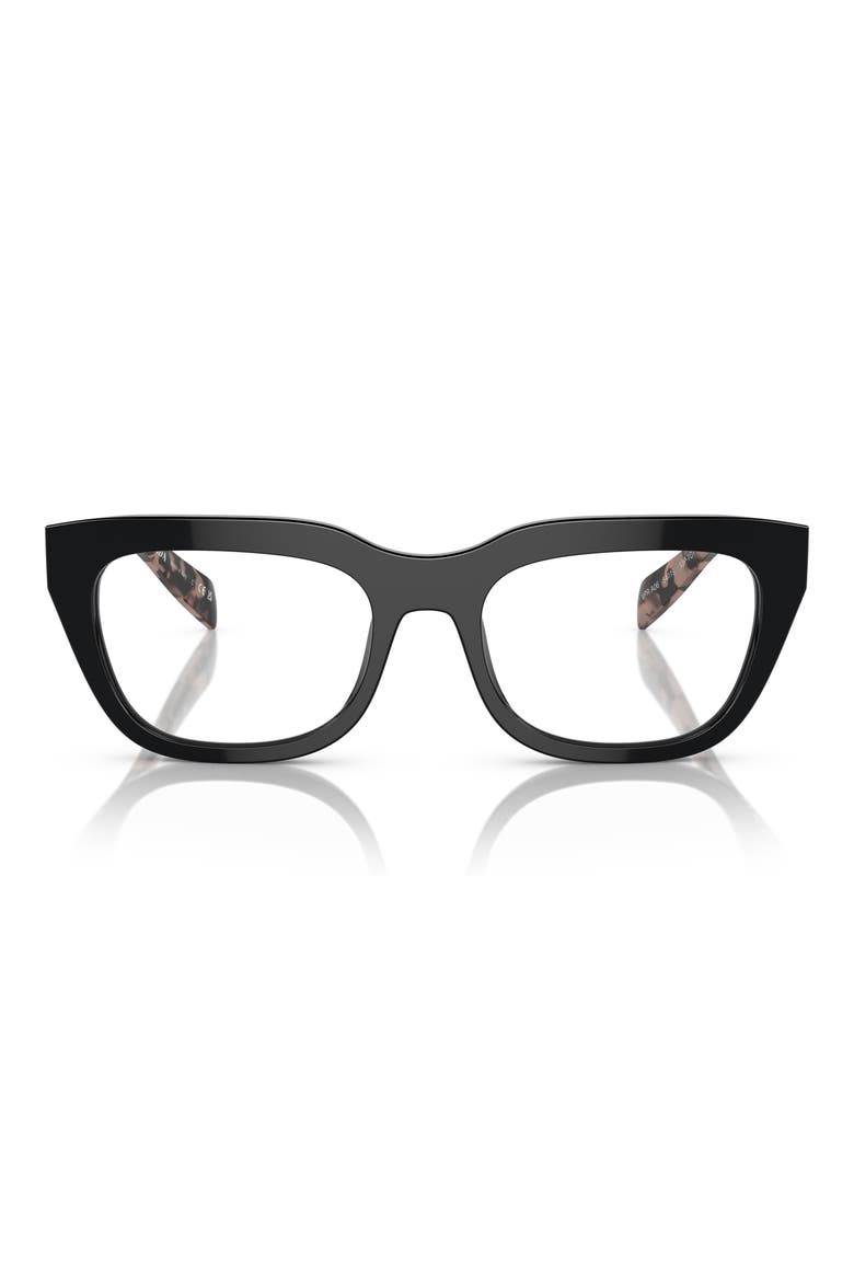 54mm Rectangular Optical Glasses, Main, color, BLACK