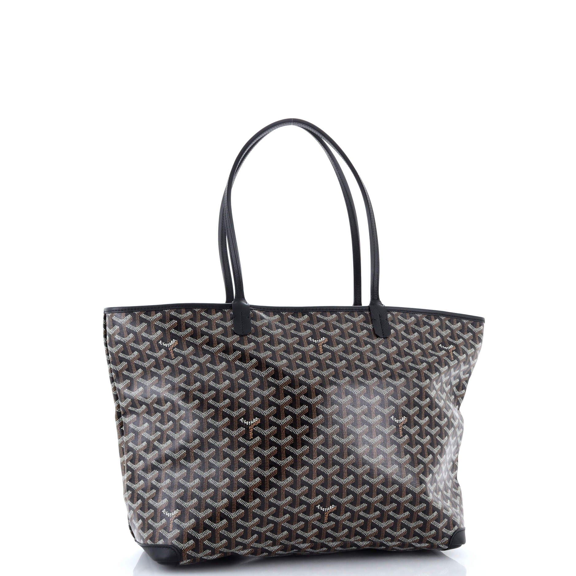 Pre-Owned Goyard Artois Tote Coated Canvas MM, Alternate, color, Black