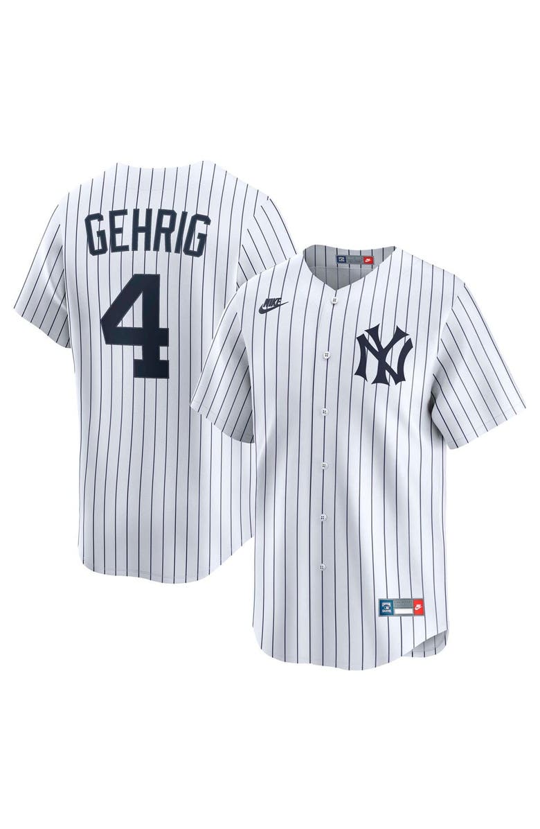 Nike Men's Nike Lou Gehrig White New York Yankees Throwback Cooperstown Collection Limited Jersey, Alternate, color, White