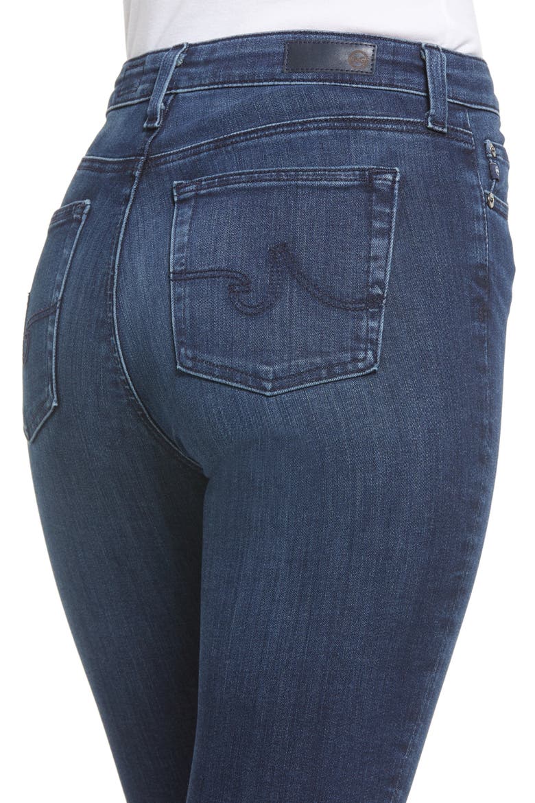 Mari High Waist Stretch Slim Straight Leg Jeans, Alternate, color, OASIS