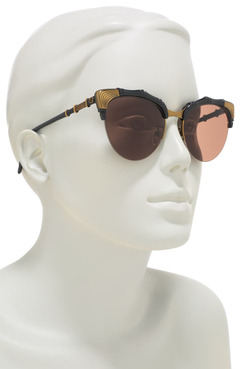 Gucci 56mm Cat Eye Sunglasses, Alternate, color, 