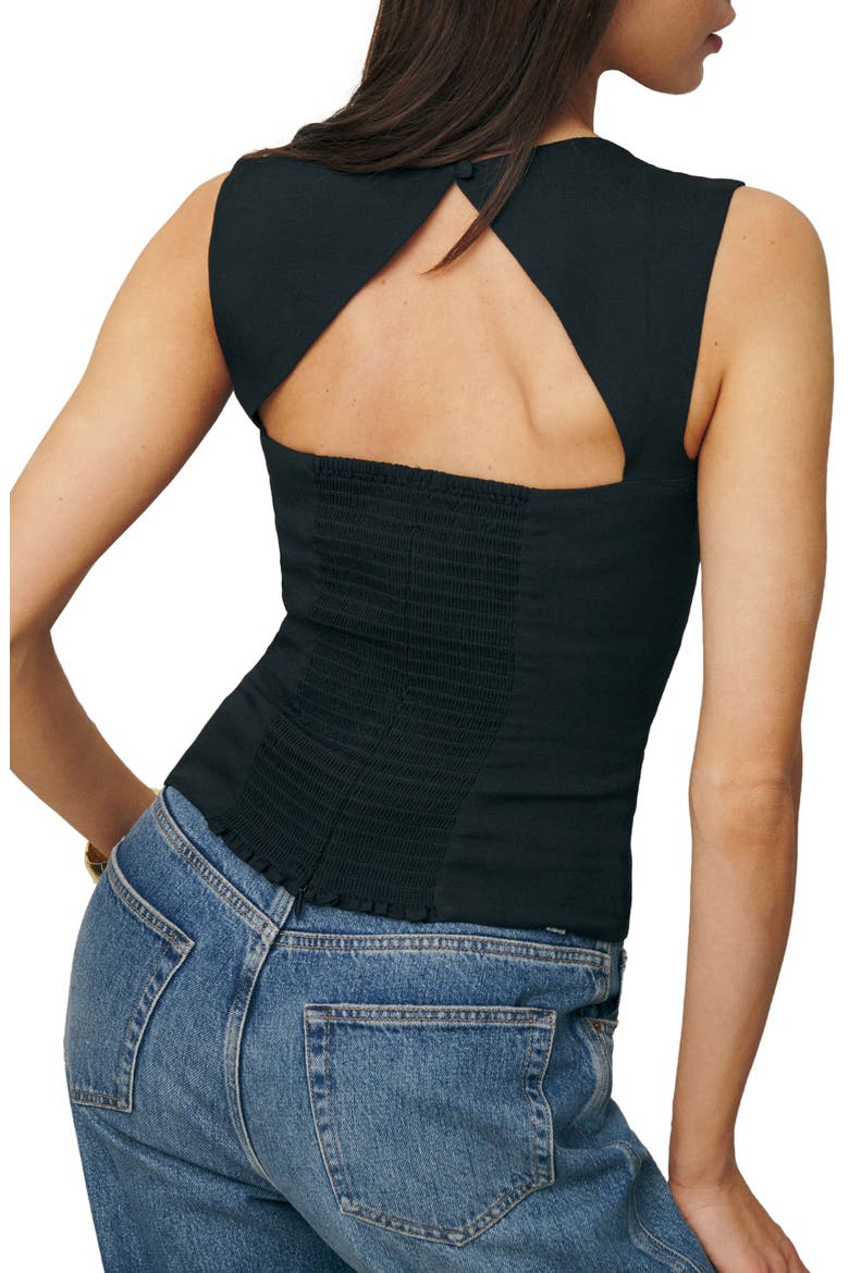 Diandra Cutout Top, Alternate, color, BLACK