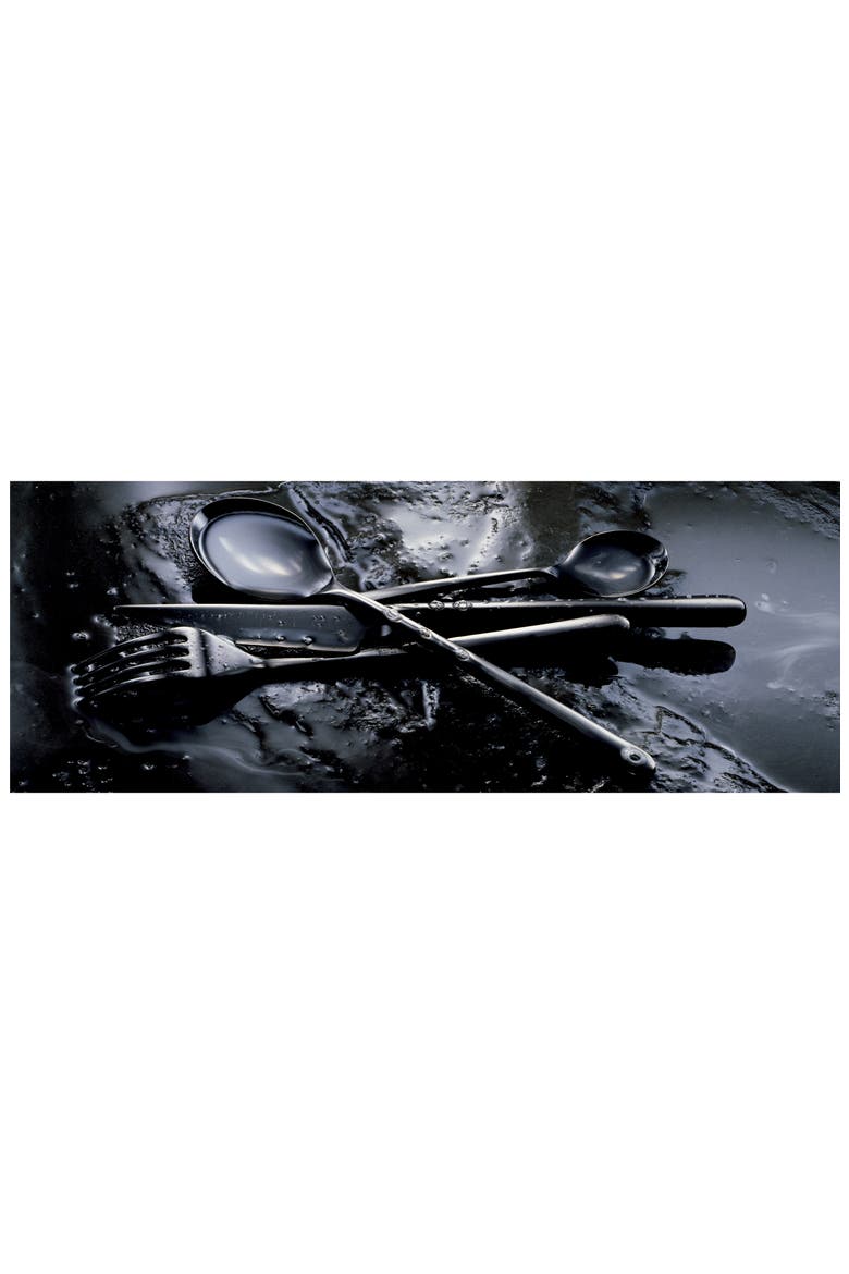 Linea 5-Piece Place Setting, Alternate, color, BLACK GOLD