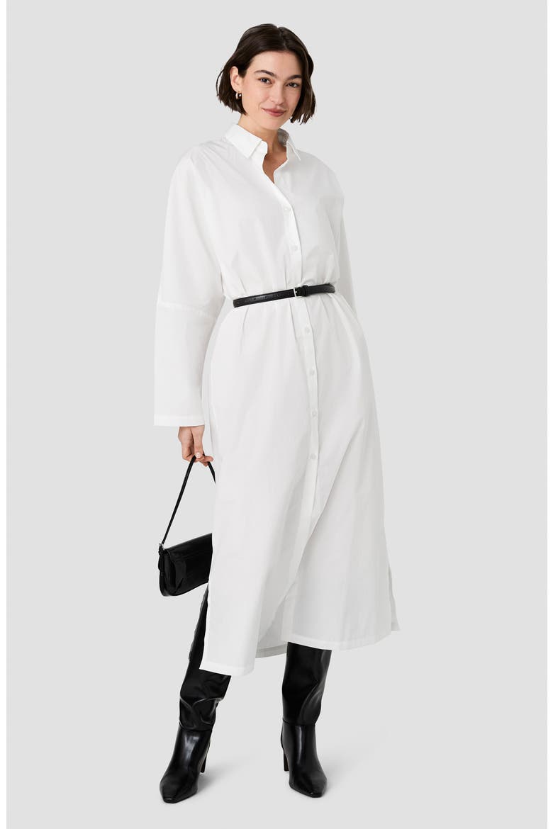 Cambria Cotton Maxi Shirtdress, Alternate, color, WINTER WHITE