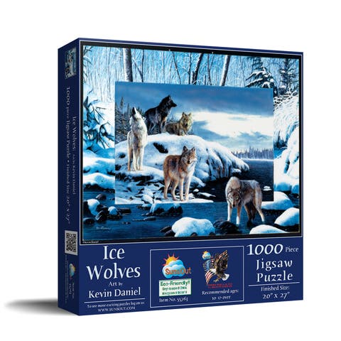 Ice Wolves 1000 piece Jigsaw Puzzle for Adults