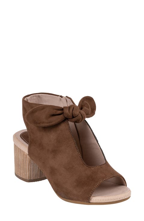 Kimora Bow Block Heel Bootie (Women)