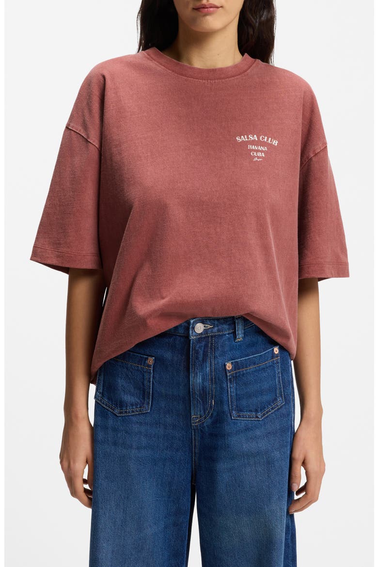 Cotton Tee, Main, color, HENNA