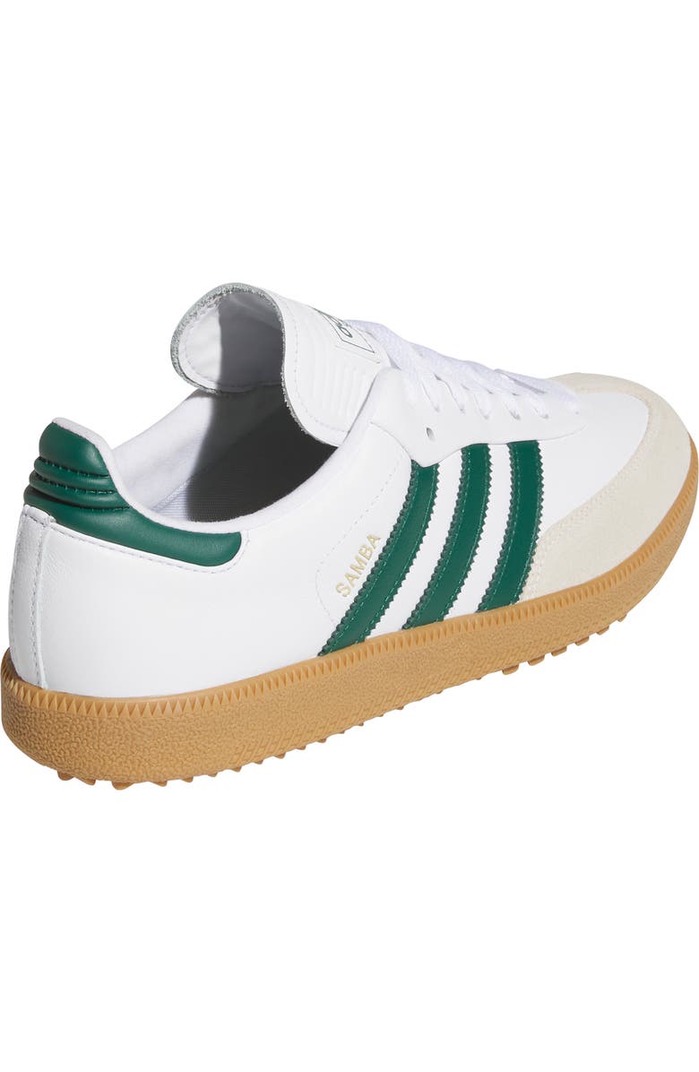 adidas Samba Lux Spikeless Golf Shoe, Alternate, color, Ftwwht/Cgr
