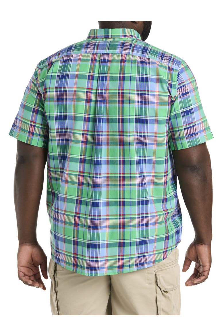 Big & Tall Multi Oxford Sport Shirt, Alternate, color, GREEN BLUE MULTI