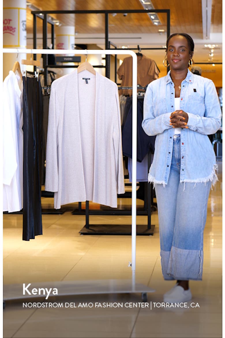 Organic Cotton Open Front Cardigan video