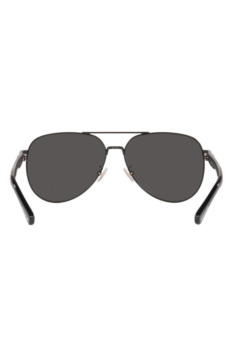 COACH 61mm Pilot Sunglasses, Alternate, color, 